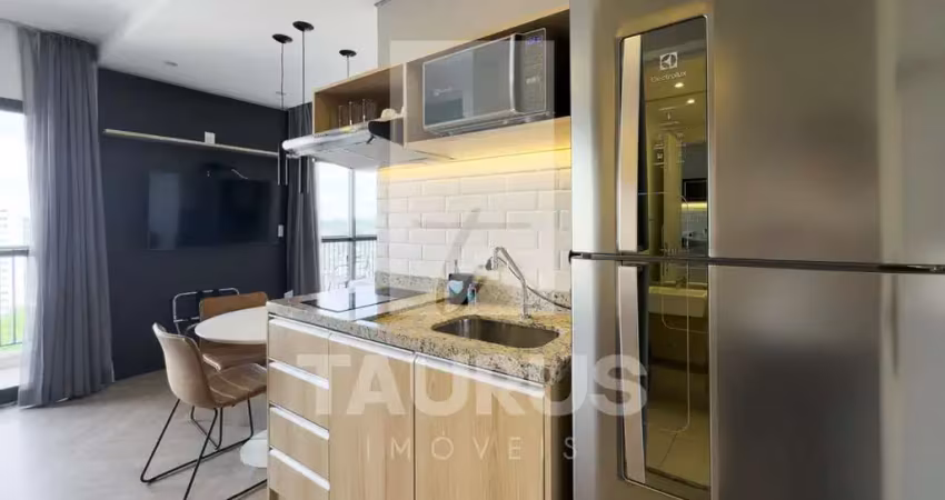 Apartamento para alugar , 1 quarto mobiliado no brooklin - são paulo.**