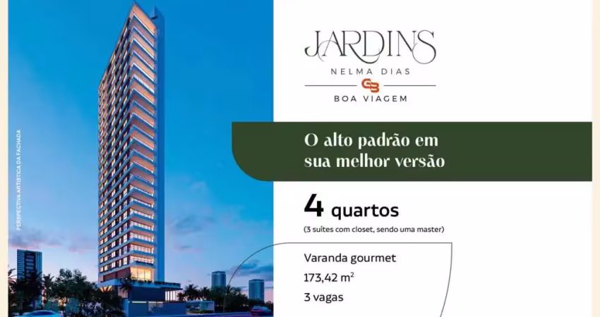 Apartamento para Venda em Recife, Boa Viagem, 4 dormitórios, 3 suítes, 5 banheiros, 3 vagas