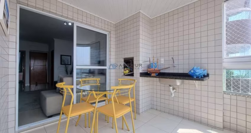 Apartamento em Praia Grande, Guilhermina com 3 quartos, 2 suítes, 116m²