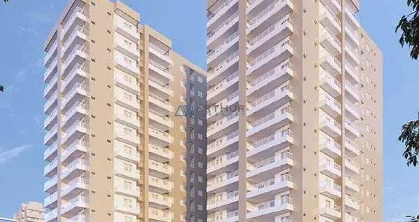 Apartamento em Praia Grande, Nova Mirim com 2 quartos, 77m2 priv.