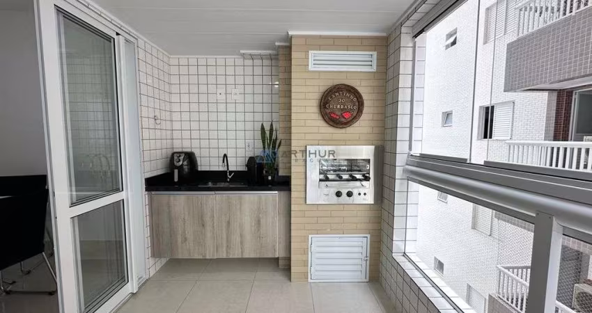 Apartamento à venda no Canto do Forte Praia Grande, 02 dormitórios, mobiliado