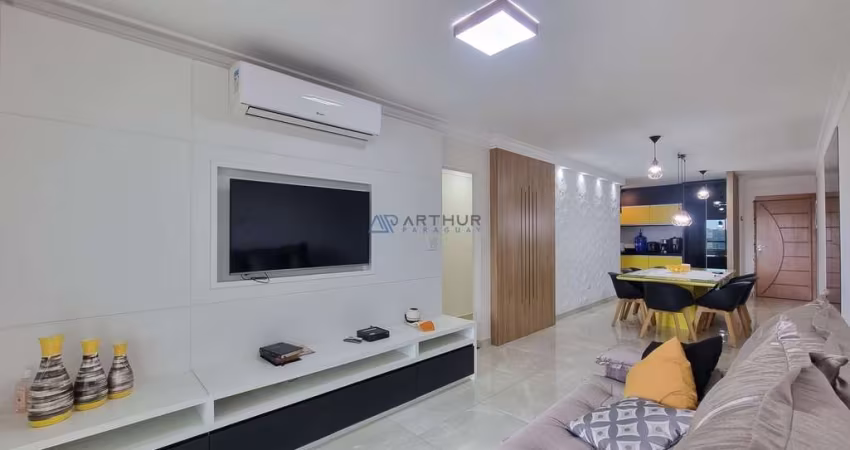 Apartamento em Praia Grande, Canto do Forte, 3 quartos, 2 suítes, 3 vagas, 129m²