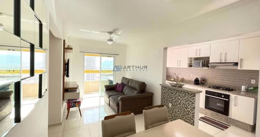 Apartamento à venda em Praia Grande frente mar com 1 dormitório e 1 vaga