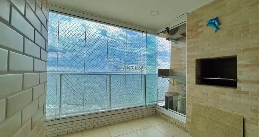 Apartamento à venda em Praia Grande frente mar 2 dormitórios, 1 suíte e lazer