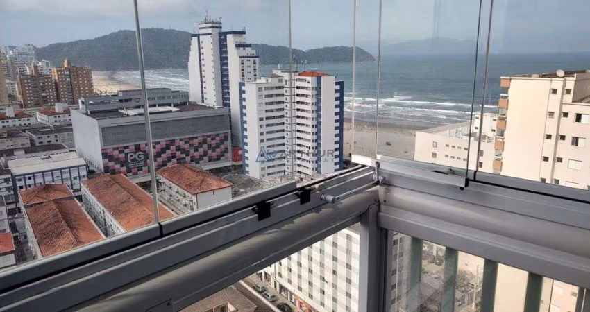 Apartamento com 2 quartos e Vista mar em Praia Grande SP. Bairro Boqueirão.