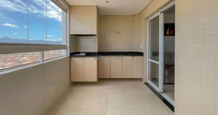 Apartamento à Venda em Praia Grande com 1 quarto, 1 suíte, e 2 vagas de garagem