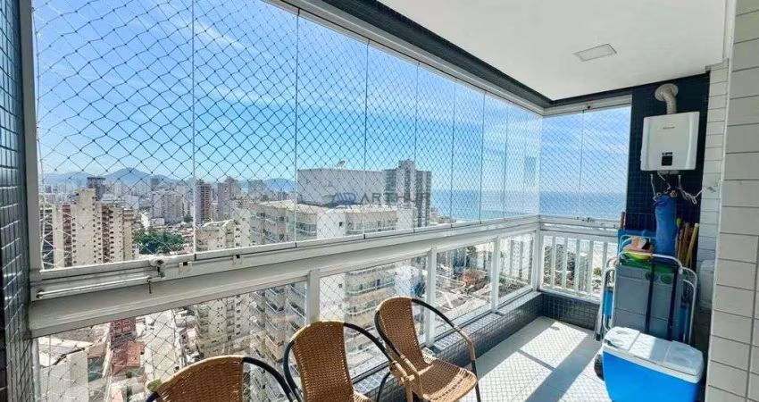 Apartamento à venda em Praia Grande Tupi 2 suítes, vista mar