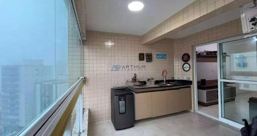 Apartamento à Venda em Praia Grande,2 quartos,1 suíte,Varanda Gourmet, Vista Mar