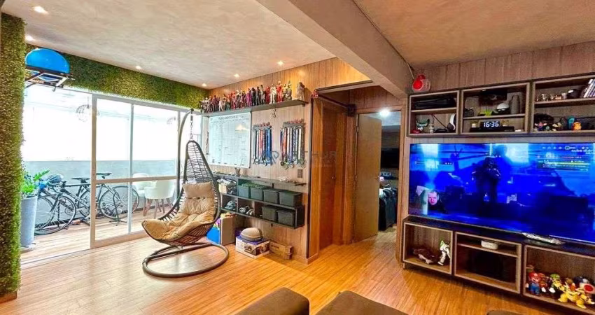 Apartamento à venda em Praia Grande com 2 dorms sendo 1 suíte e lazer completo