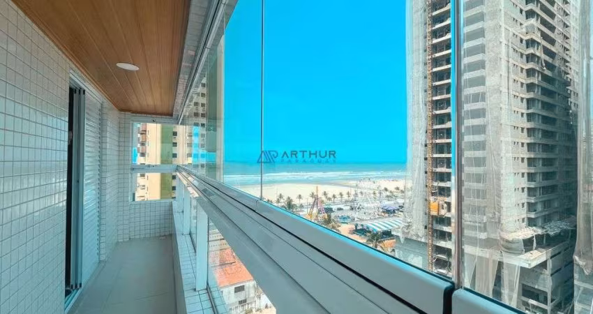 Apartamento à Venda em Praia Grande com 2 quartos, 1 suíte, 1 vaga e Vista Mar