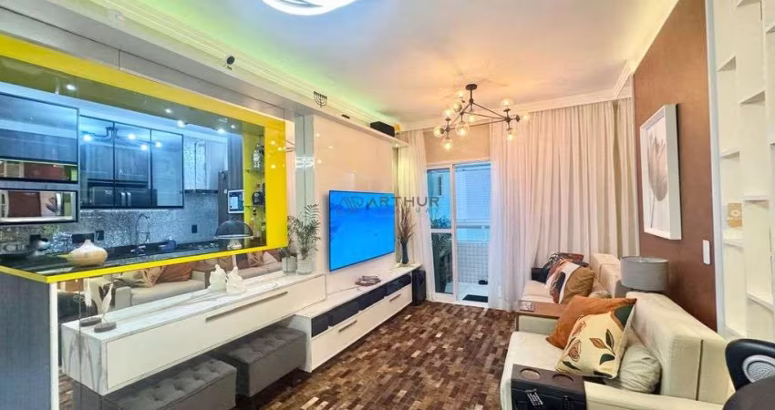 Apartamento à venda em Praia Grande na Guilhermina com 03 dormitórios, 01 suíte