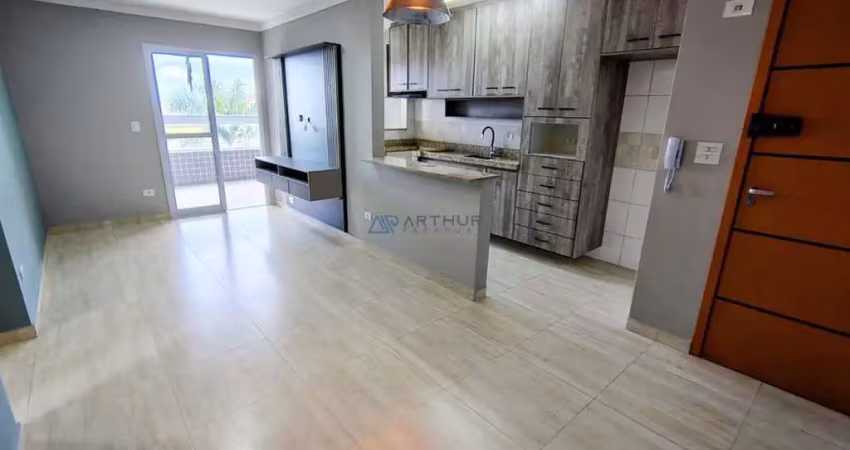 Apartamento à venda em Praia Grande no Bairro Mirim, 02 quartos sendo 02 suítes
