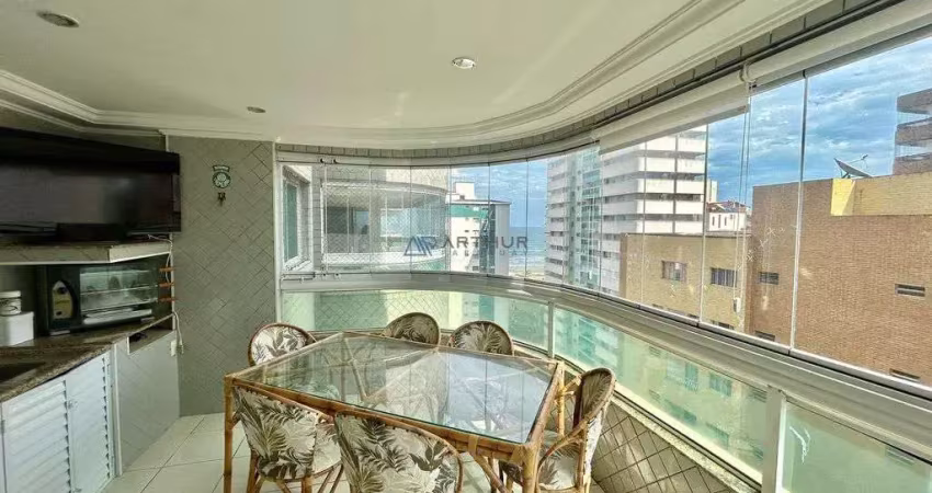 Apartamento à venda em praia grande na tupi com vista para o mar