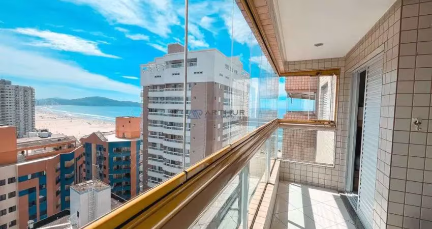 Apartamento à venda em praia grande com 2 quartos, 1 suíte, 2 vagas e vista mar