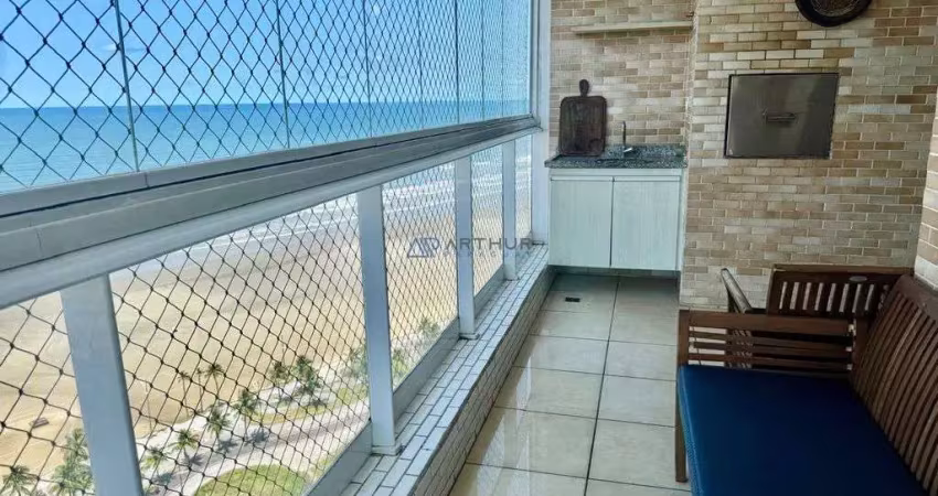 Apartamento à venda em Praia Grande Frente mar na Mirim, 03 dormitórios
