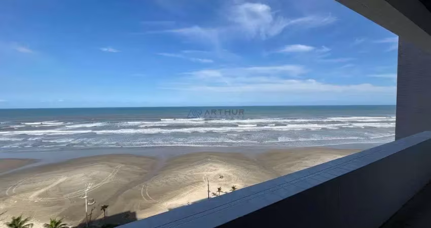 Apartamentos à venda em praia grande, com 3 dorm, 1 suíte, frente mar no caiçara