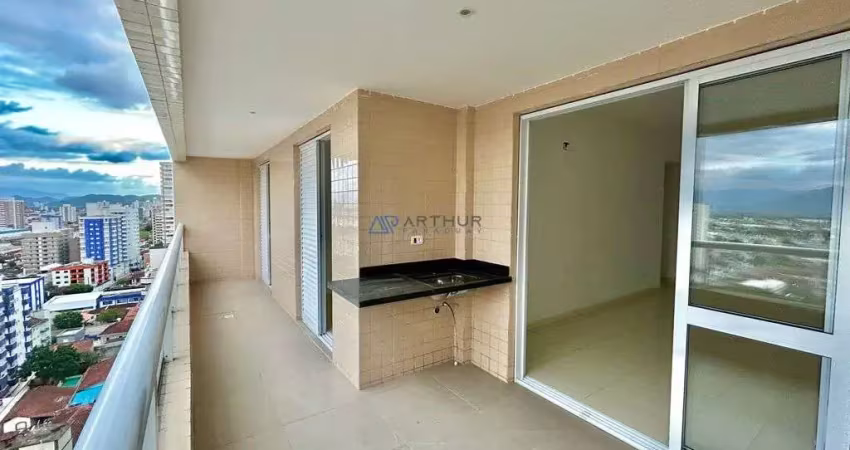 Apartamento à venda em praia grande, com 02 suítes, 02 vagas e andar alto.