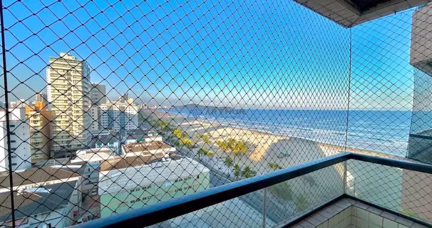 Apartamento à venda em praia grande frente mar 1 suíte e 1 vaga de garagem
