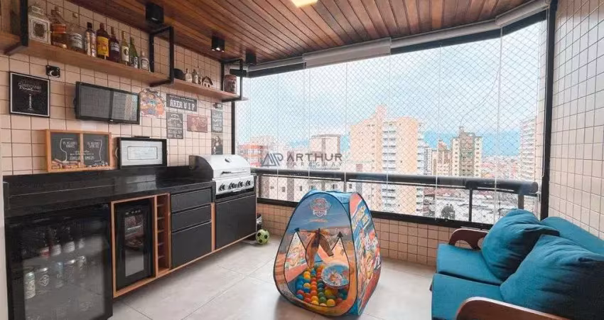 Apartamento à venda em praia grande com 3 quartos no bairro da vila tupi