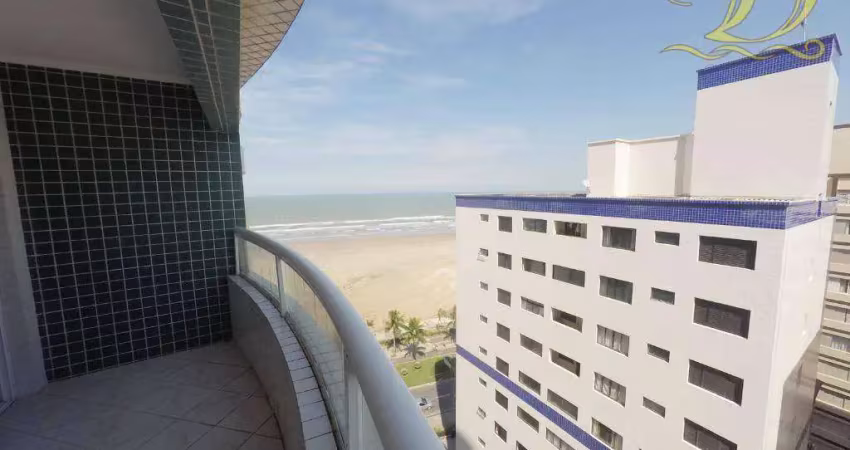 Apartamento de 03 quartos à venda na vila guilhermina, prédio frente ao mar, aceita financiamento bancário ou direto!!!