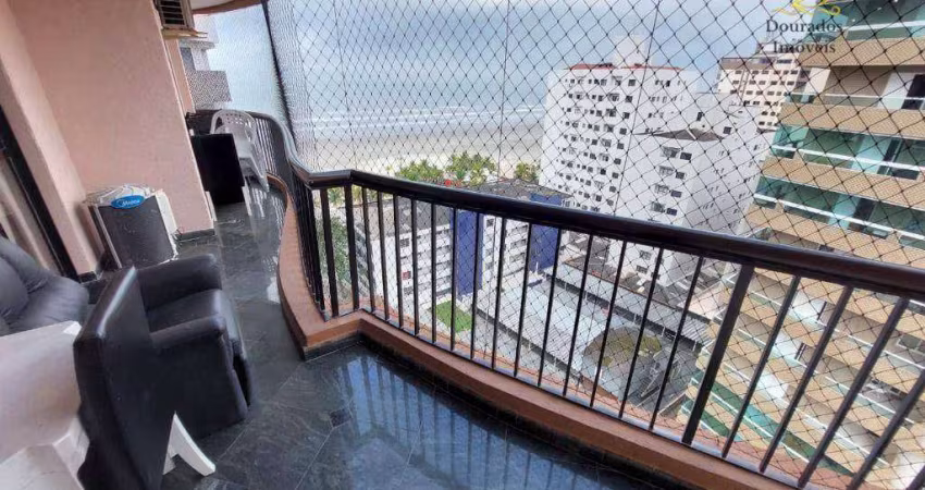 Apartamento com 4 dormitórios à venda, 133 m² por r$ 720.000,00 - aviação - praia grande/sp