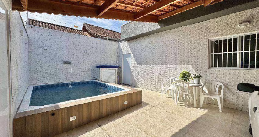 Casa de 3 dorm(s), sendo 2 suítes com piscina, mobiliado na Tupi em Praia Grande