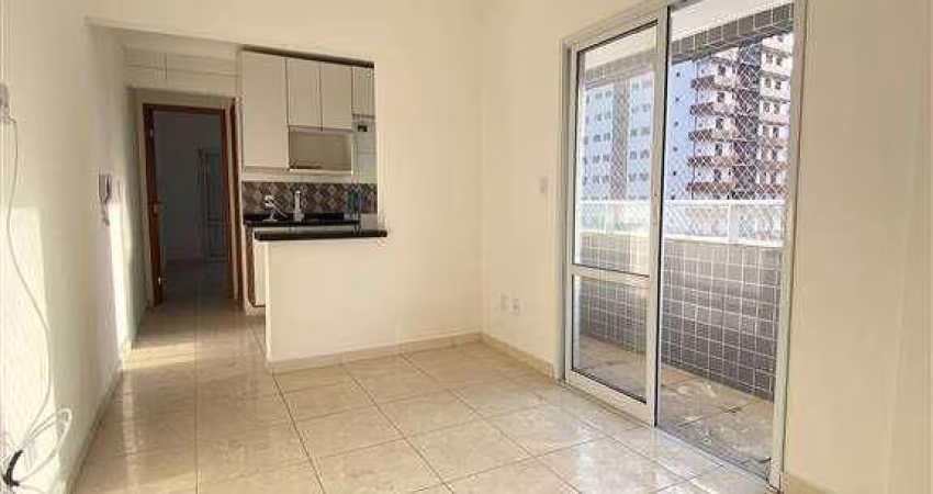 Apto. 1 dormitório,40m², com sacada, Excelente localização  no Boqueirão  em Praia Grande- SP.