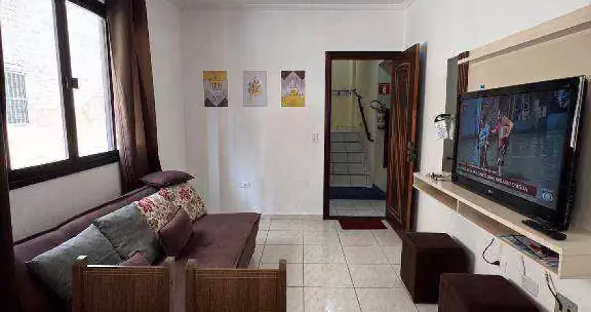 Apto de 1 dormitório, 1 vaga, excelente localização no boqueirão em praia grande sp.