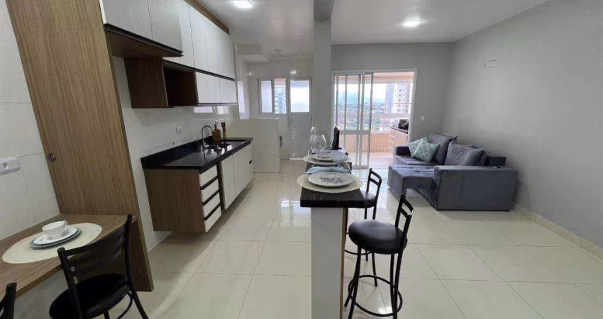 Apto Novo de 2 dormitórios, sendo 2 suítes, mobiliado, 84 m² 2 vagas - Aviação - Praia Grande/SP