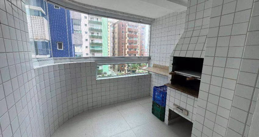 Apto 1 dorm, Vista mar, Varanda Gourmet no Caiçara em Praia Grande SP.