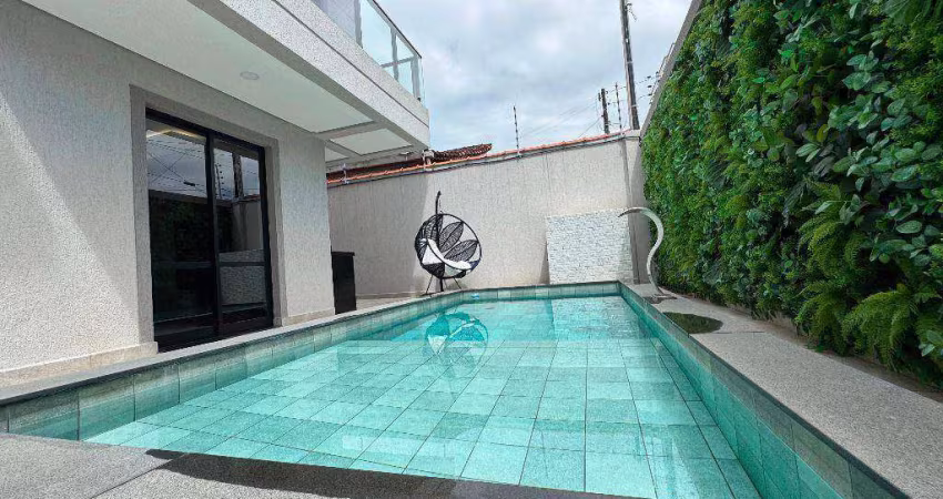 Sobrado Alto Padrão 3 dormitórios à venda, 140 m² por R$ 1.499.000 - Vila Guilhermina - Praia Grande/SP