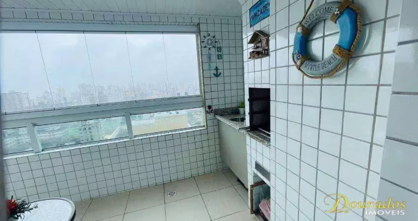 Apartamento com 2 dormitórios à venda, 87 m² por R$ 590.000 - Vila Guilhermina - Praia Grande/SP