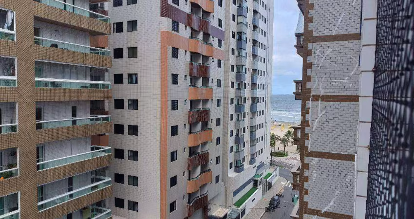 Apartamento 1 dormitório, sendo suíte,  com sacada, 1 vaga, 62 m², Ocian Praia Grande – SP