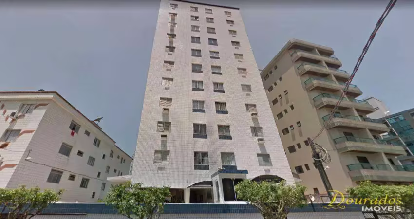 Apto 1 dormitório vista frente rua, 47 m², 1 vaga, guilhermina  em praia grande -sp
