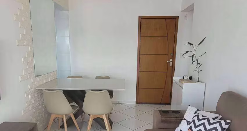 Apto de 2 dormitórios sendo 01 suíte,  lazer completo, guilhermina em praia grande - sp.