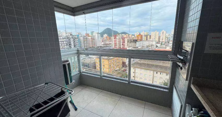 Apartamento com 2 dormitórios à venda, 73 m² por r$ 695.000 - boqueirão - praia grande/sp