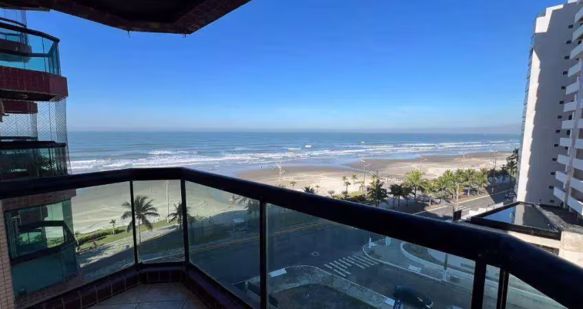 Apto de 2 dorm(s), sendo 1 suíte, com vista mar,  101m², 1 vaga no caiçara em praia grande sp.