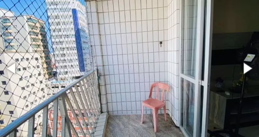 Apartamento 1 dormitório com sacada , mobiliado na aviação em praia grande sp.
