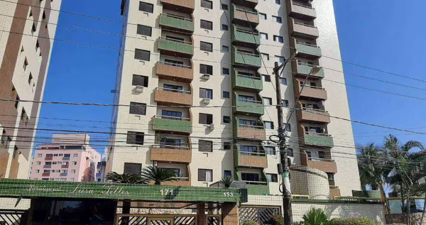 Apto de 1 dormitório com sacada, 1 vaga, 55m², lazer completo na tupi em praia grande sp.