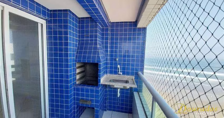 Cobertura com 2 dorm(s), sendo 1 suíte, com piscina, prédio frente mar no caiçara em praia grande sp.