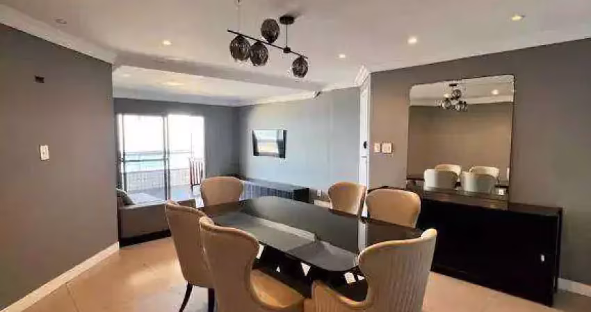 Apto 4 dorms(s), sendo 4 suítes, vista mar livre, com sacada na aviação em praia grande sp.