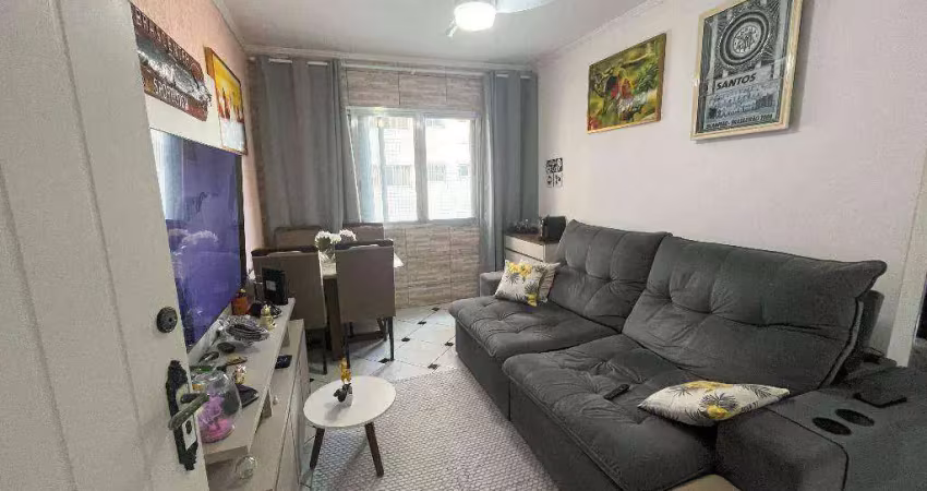 Apartamento com 1 dormitório à venda, 50 m² por r$ 300.000 - aviação - praia grande/sp