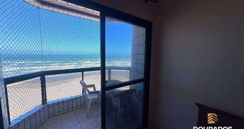 Apartamento de 2 dorm(s), sendo 1 suíte, vista frente mar na aviação em praia grande sp.