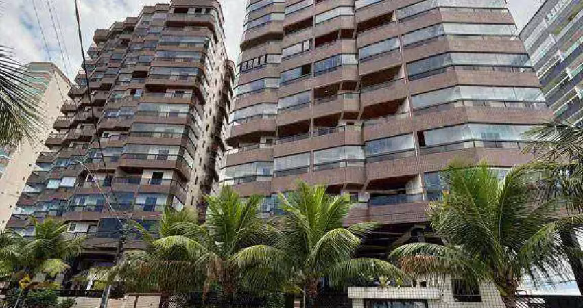 Apartamento de 3 dorm(s), sendo 1 suíte com varanda vista frente mar em praia grande sp.
