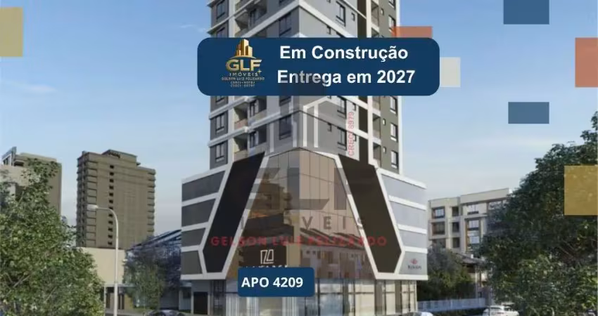Apto em construção em itapema, bairro morretes, com 68m² área privativa com 2 dormitórios sendo 1 suíte, 1 vaga de garagem, área de lazer completa