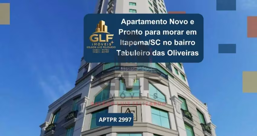 Apartamento novo e pronto para morar em itapema/sc no bairro tabuleiro das oliveiras, 62,58m² com 2 dormitórios, sendo 1 suíte e 1 vaga de garagem