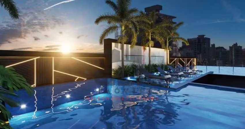 Apartamento em construção em porto belo/sc no bairro balneário pereque, 174m² com 3 suítes e 2 vagas, com lazer completo. bem localizado a 160m do mar