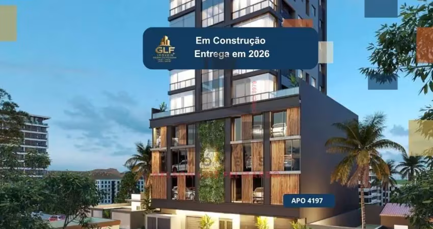 Apto lançamento em itapema/sc bairro meia praia, com 108m² sendo 3 suites, 2 vaga de garagem área de lazer completa