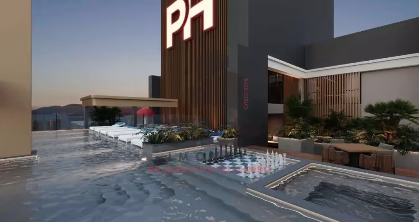 Apartamento lançamento alto padrão na cidade de porto belo/sc no bairro pereque, 2 dormitórios, sendo 1 suíte e 1 vaga de garagem. investimento.