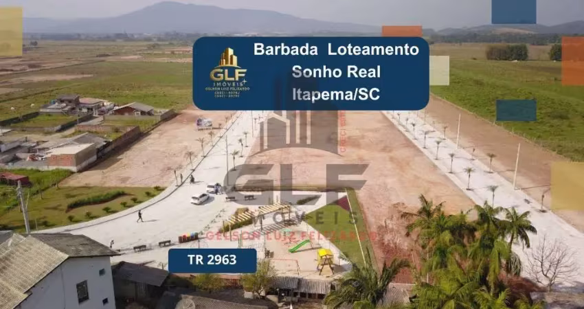 Terreno a venda no loteamento sonho real no bairro sertão do trombudo na cidade de itapema/sc, com 200 m². terreno escriturado